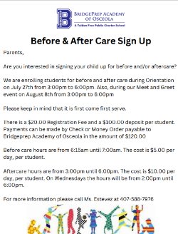Before & Aftercare Information